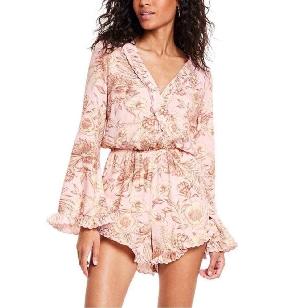 Agua Bendita X Target Pink Floral Romper New With Tags Size Medium